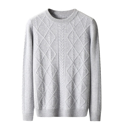 Thick Loose Sweater Twist Base Cardigan