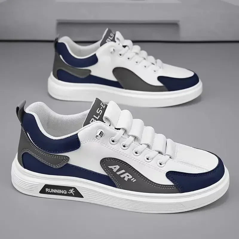 Trend 2025 New Men's Shoes Leather Fashion Low-top Men's Casual Trendy Shoes Running Sports