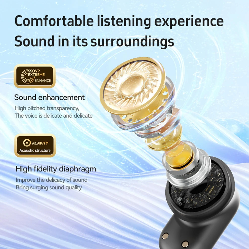 M86 AI Translator Earbuds Real Time 144 Languages Simultaneous Business Interpretation Earphones Smart Voice Translator Device