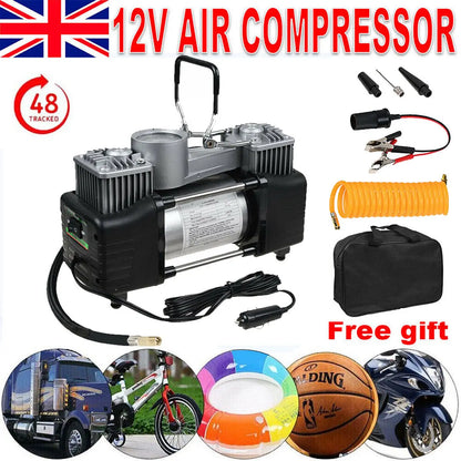 Heavy Duty 150psi 12 Volt Hi Speed Air Compressor For Car Van Tire Inflator Pump