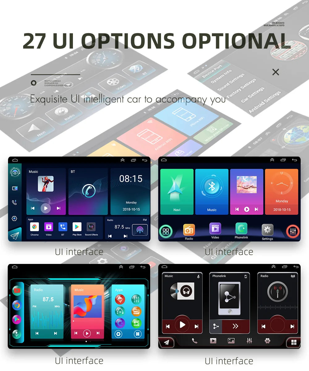 2 Din Car Radio Android14 Car Multimedia Player GPS WiFi Carplay For Volkswagen Skoda Octavia golf 5 6 touran passat polo Jetta