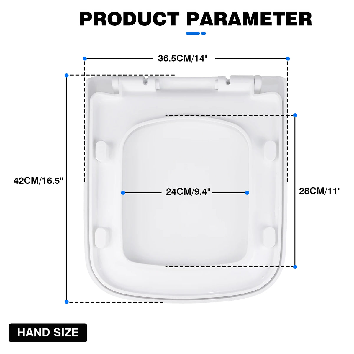 DayPlus Toilet Seat, Soft Close Toilet Seats White with Quick Release, Sturdy Duroplastic Anti-Bacterial Toilet Lid WC Seats