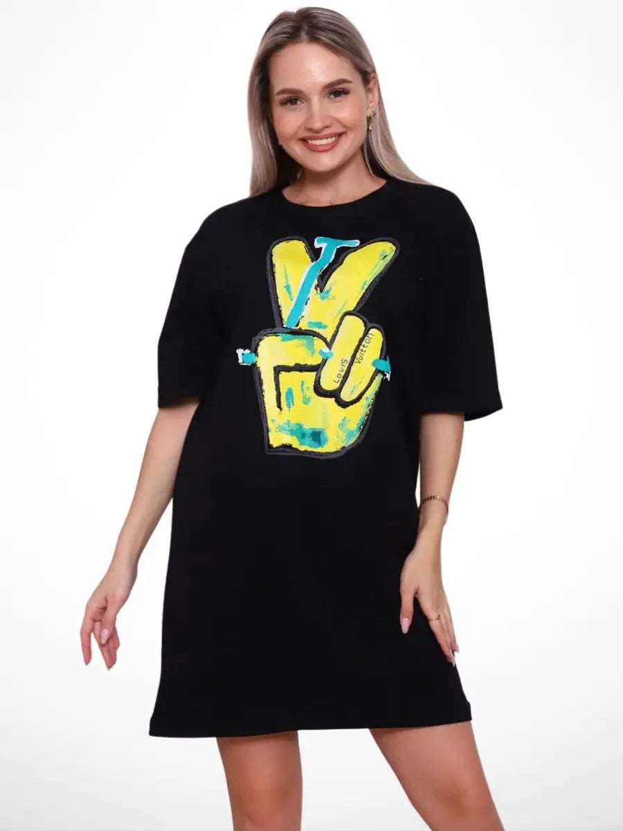 Women's Dress 3D Printed Long Clothes Plus Size Short Sleeve T-Shirt Crew Neck Casual Pullover Sportswear Homewear Loose Tops
