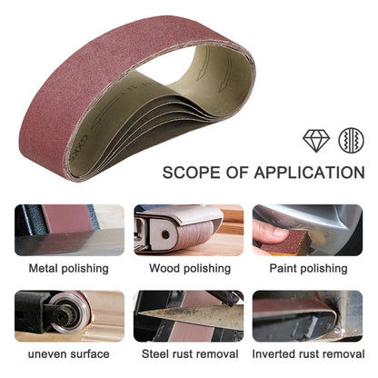 XCAN 20pcs Sanding Belts Sandpaper 457x13mm Sander Belt Abrasive Screen Band Angle Grinder Power Tool for Wood Metal Polishing