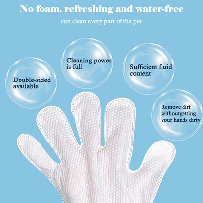 4 packs of 24 pieces，Pet gloves wet wipes - Special disposable cleaning wet wipes for pets, gentle and non-irritating