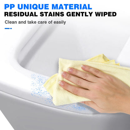 DayPlus Toilet Seat, Soft Close Toilet Seats White with Quick Release, Sturdy Duroplastic Anti-Bacterial Toilet Lid WC Seats