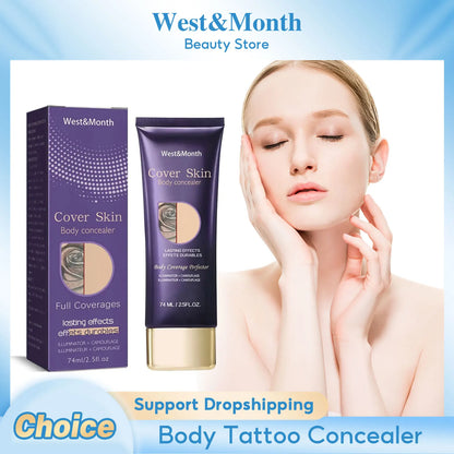 Concealer Full Coverage Tattoo Dark Circles Hide Blemishes Acne Scars Correct Pigment Waterproof Lasting Makeup Base Foundation