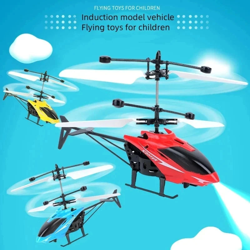 Rechargeable Mini RC Drone Remote Safe Fall-resistant RC Helicopters Drone Children Toys（No remote control battery）