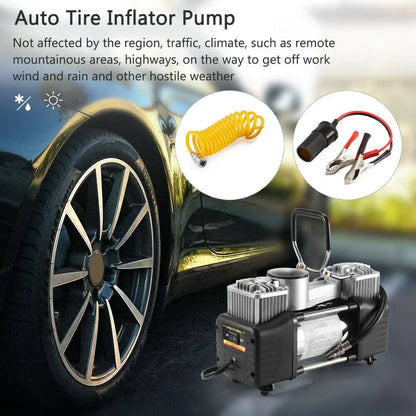 Heavy Duty 150psi 12 Volt Hi Speed Air Compressor For Car Van Tire Inflator Pump