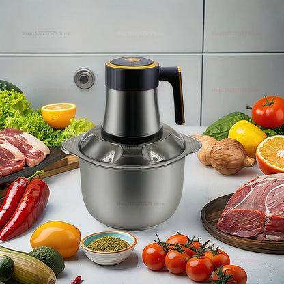 Multi-Function Stainless Steel Blender for Meat Fruits Veggies Food processors Five-speed Kitchen Electric Meat Grinder
