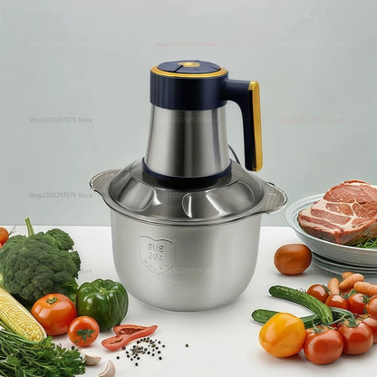 Multi-Function Stainless Steel Blender for Meat Fruits Veggies Food processors Five-speed Kitchen Electric Meat Grinder