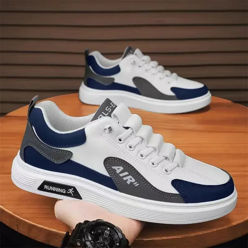 Trend 2025 New Men's Shoes Leather Fashion Low-top Men's Casual Trendy Shoes Running Sports