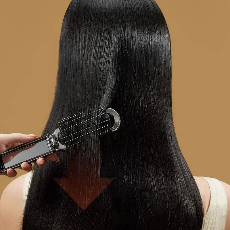 Foldable Hair Comb Portable Massage Brush Head Scalp Massager Anti-Static Travel Combs Mirror Girls Hairdressing Styling Tools