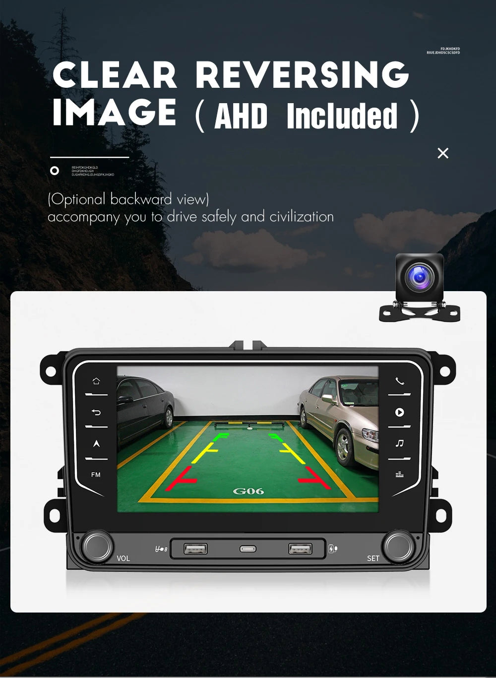 2 Din Car Radio Android14 Car Multimedia Player GPS WiFi Carplay For Volkswagen Skoda Octavia golf 5 6 touran passat polo Jetta