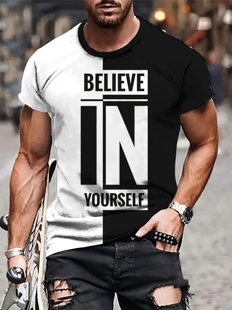 Men's Summer Loose Breathable Round Neck T-shirt