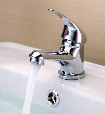 CloakroomBasinMixerTapChromeBasinSinkMonoBathroom-Fixings - Waste New