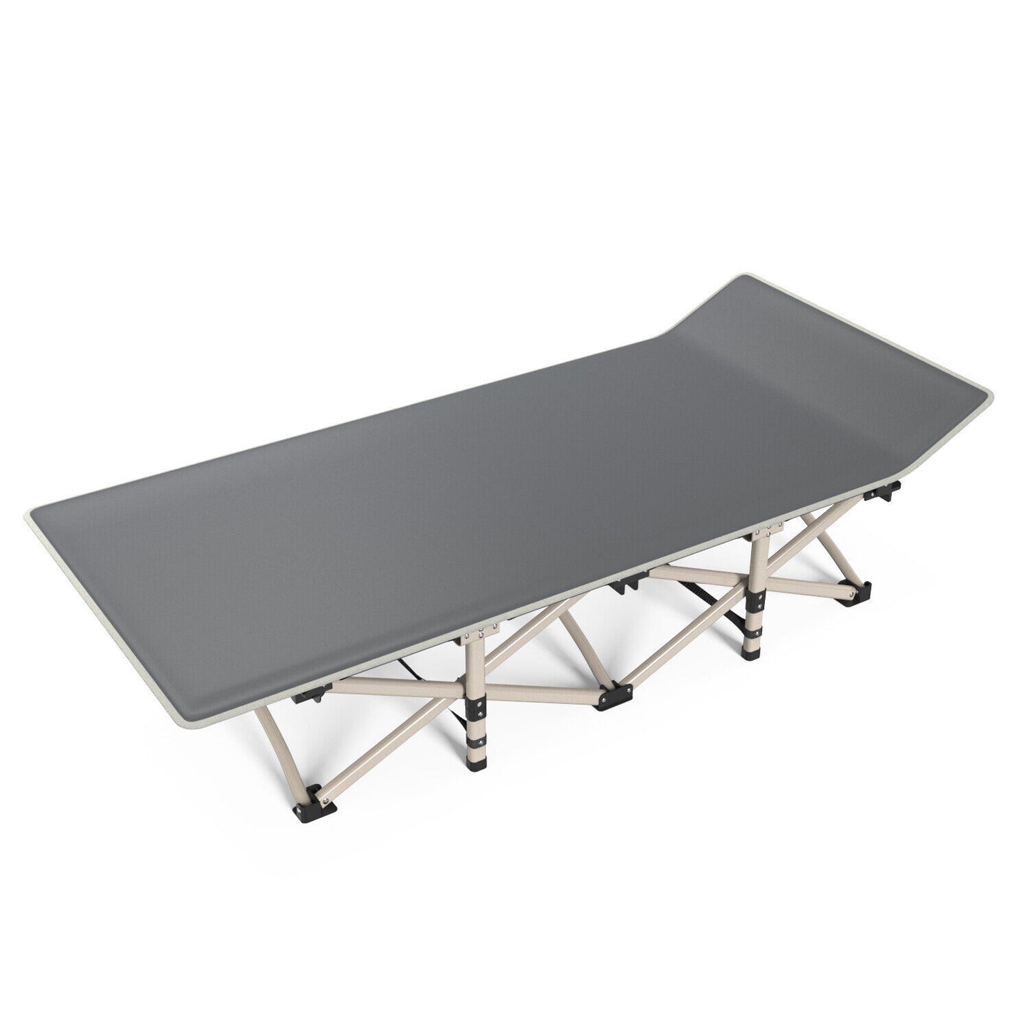 Heavy Duty Single Folding Bed  Camping Travel Guest Lightweight