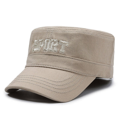 Hat Flat-top Peaked Cap Leisure Men's Sunhat