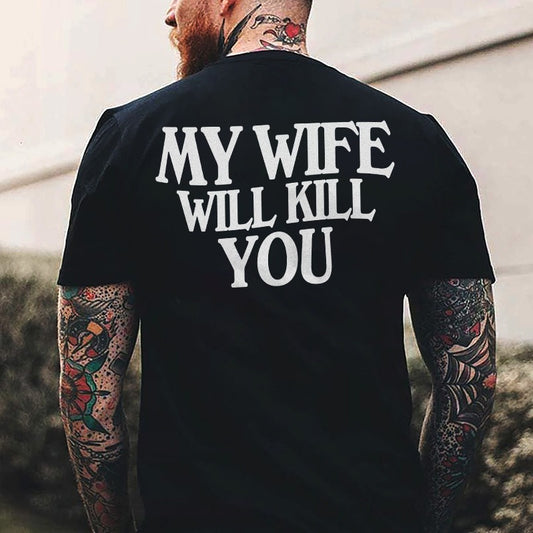 Men's Straight-Leg Printed Fashionable Short-Sleeve