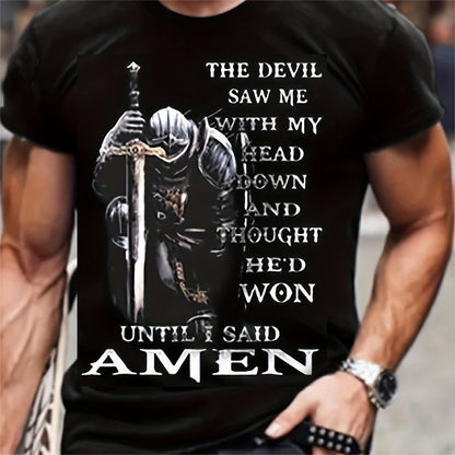 3D Printed T-shirt Men's Summer Casual Breathable Short Sleeve Top