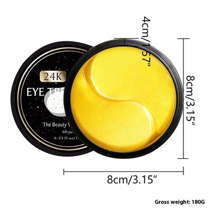 24K Gold Green Seaweed Eye Mask Moisturizing