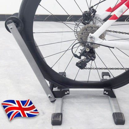 Folding BIKE STAND Portable Bicycle Floor Ground Parking Holder Storage Rack