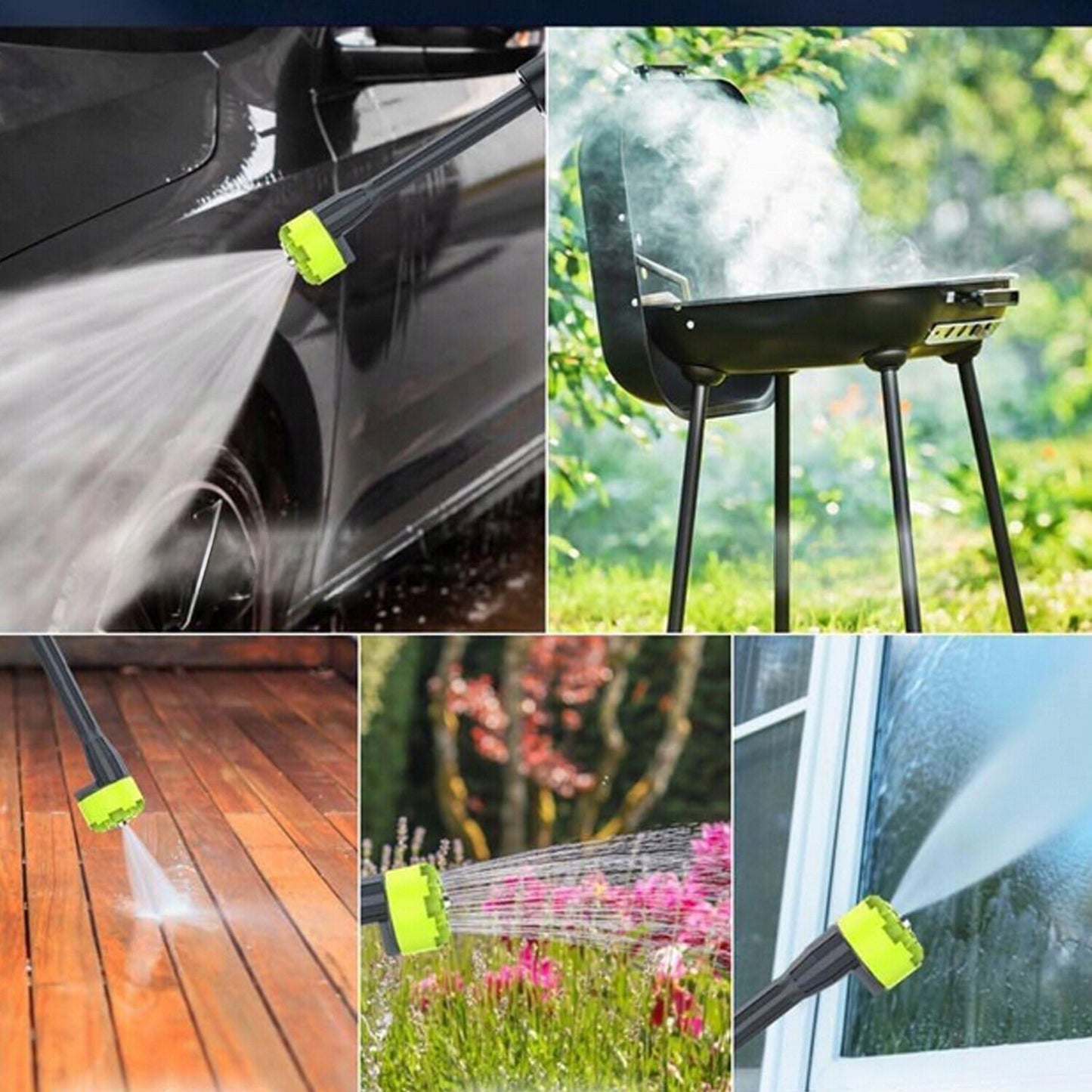 21V 6in1 Akku Hochdruckreiniger Auto Mobiler Druckreiniger Spritzpistole 30Bar