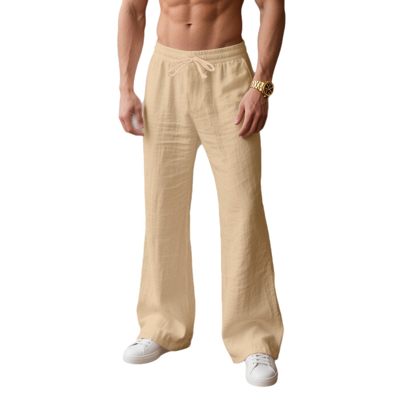 Solid-color Vacation Outdoor Sports And Jogging Pants