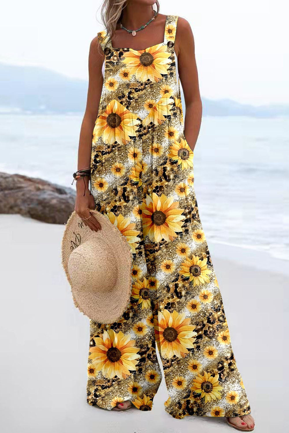 Summer New Digital Printing Romper Women's Clothing