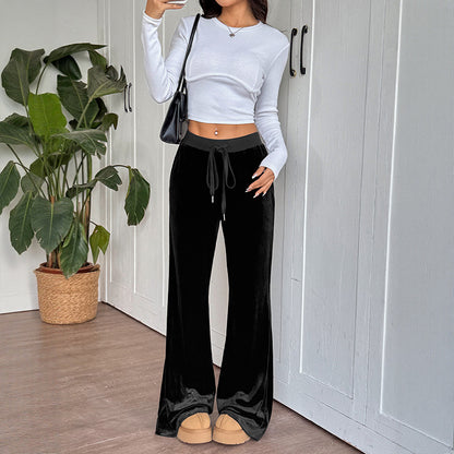 Autumn New Style Micro-pull Draped Pants Women