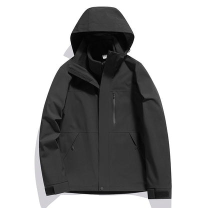 Detachable Windproof And Waterproof 3-in-1 Winter Two-Piece Set For Men And Women