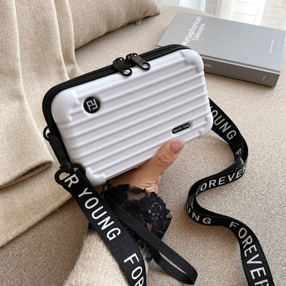 Women's Fashion Mini Luggage Shape Shoulder Crossbody Bag