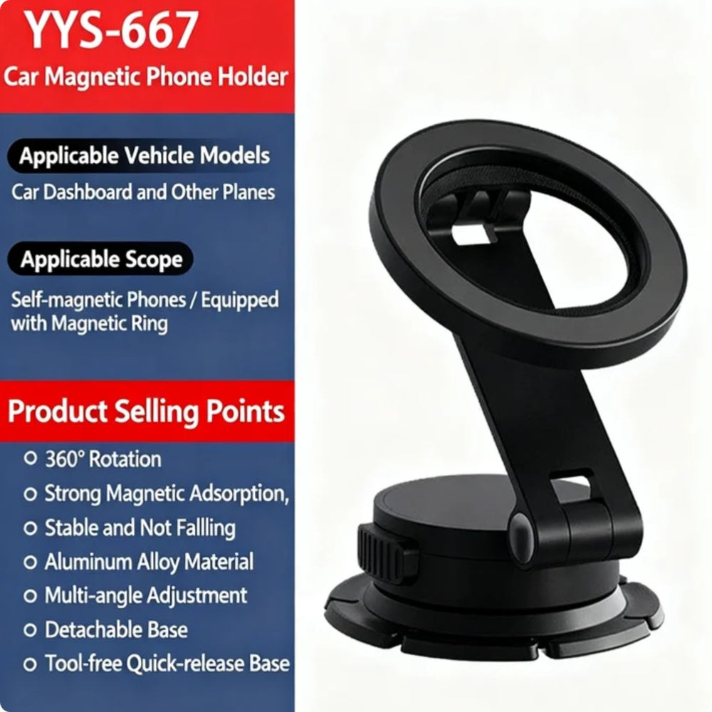 MagSafe Magnetic Phone Holder With Adjustable Silicone Strap, 4000Gs Strong Magnet Gym Shopping Cart Mount, 360 Rotation Stand For Phone & Universal Phones