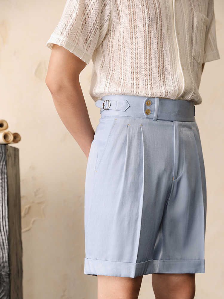 High Waist Shorts Men's Summer Straight Tube