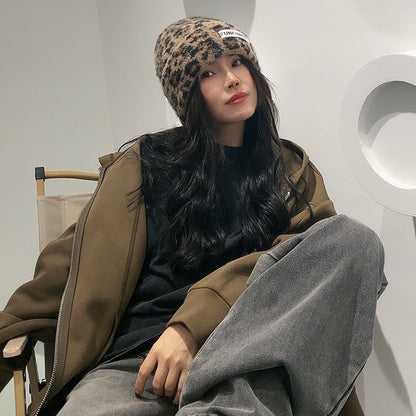 High-end New Jacquard Thick Warm All-match Knitted Hat