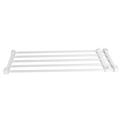 Adjustable Telescopic Storage Rack Cupboard Wardrobe Closet Divider Partition Shelf