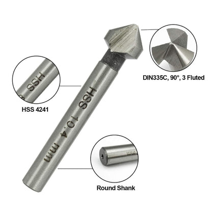 6 Pcs Lower Drill Sink Drill Sink Wood Metal HSS Cone Lower 6.3-20.5 Mm Set