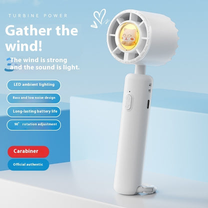 Portable Ice Compress Small Handheld Fan USB Rechargeable Cooling Fan