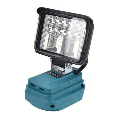LED Work Light For 18V 20V Battery 6500K Cordless Flashlight With USB UK