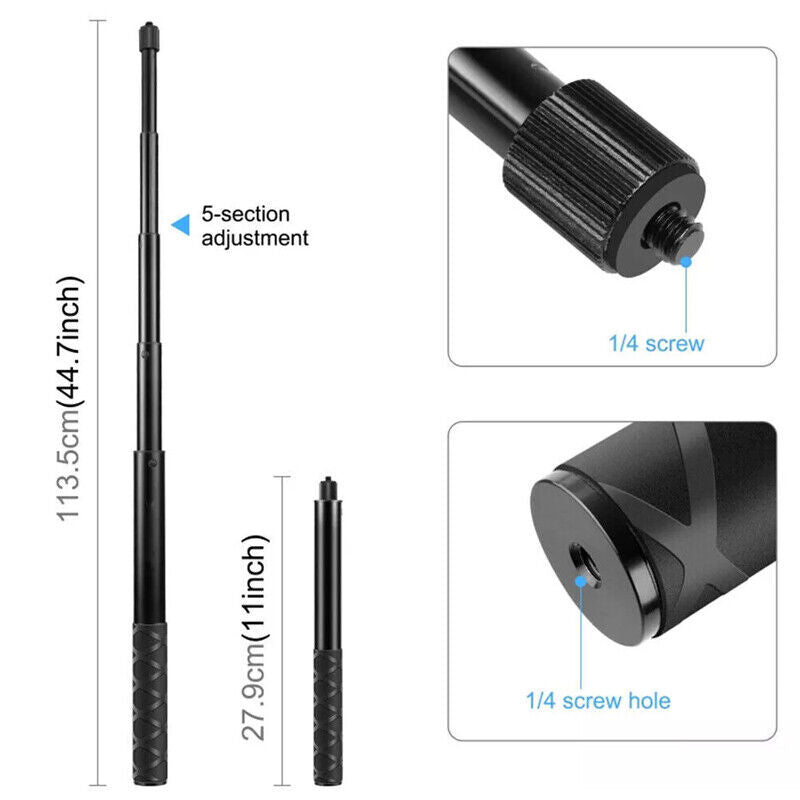 Motorcycle Bike Selfie Stick Handlebar Mount Camera Bracket For Insta360 UK