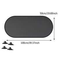 Rear Window Screen Sun Shade Mesh Cover Windshield Sun UV Visor Blocks Black