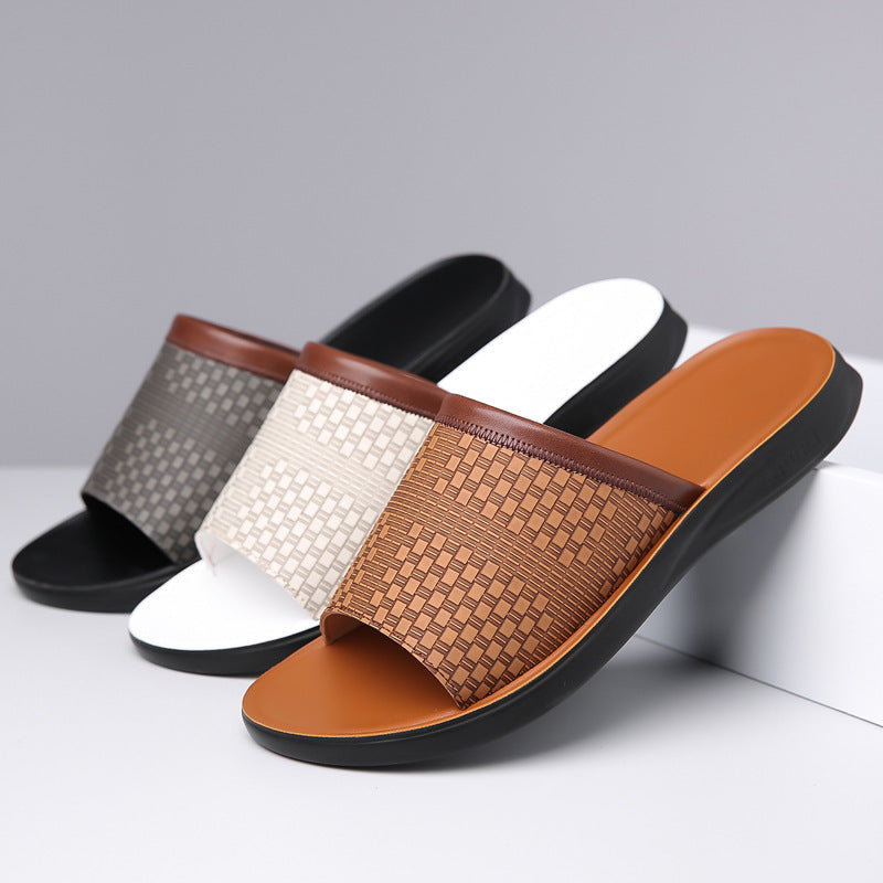 Men's Simplicity Fashionable All-match Breathable Slippers