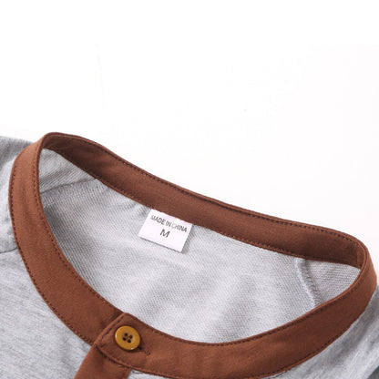 Men's Tactical Long Sleeve T-shirt Amazon Button Long Sleeve