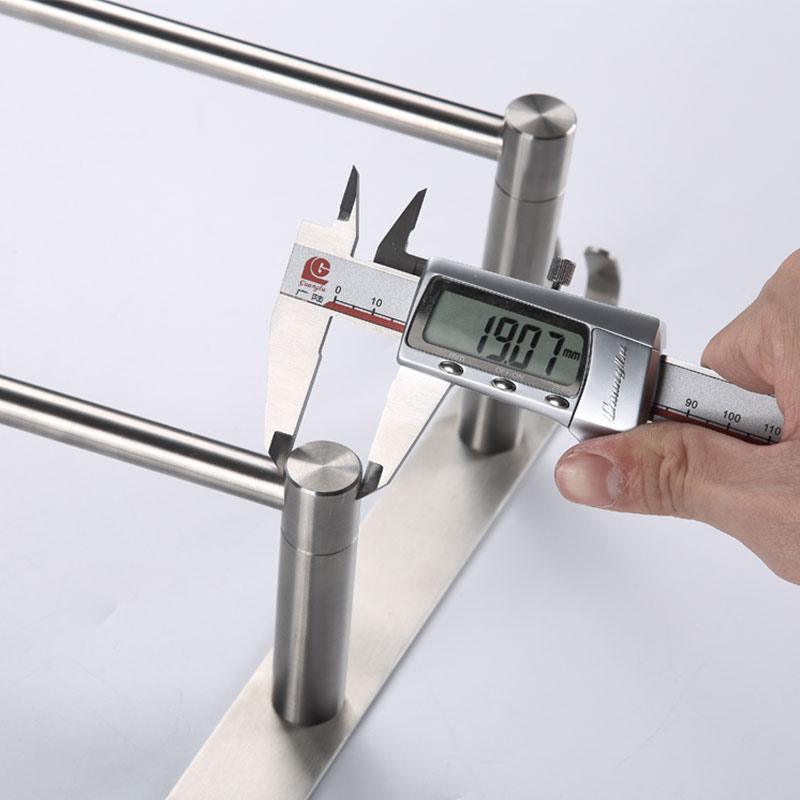 304 Stainless Steel Towel Free Perforated Single And Double Pole Bath Towel Rack