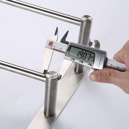 304 Stainless Steel Towel Free Perforated Single And Double Pole Bath Towel Rack