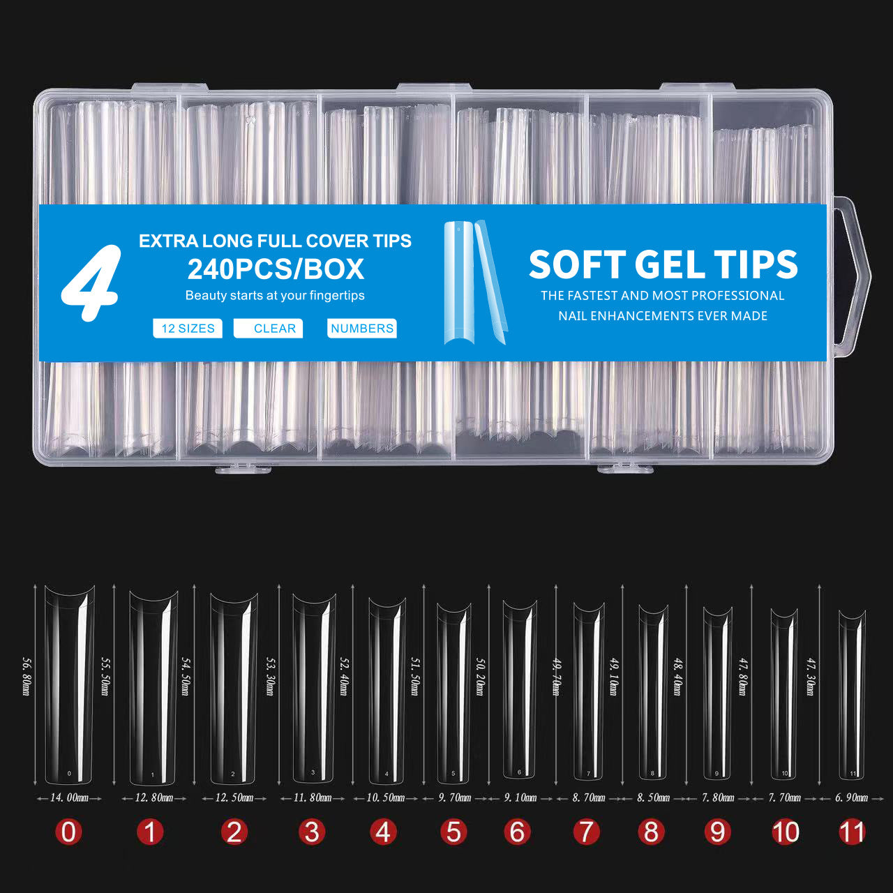 Xl Nail Tips Full Cover