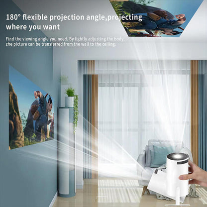 5G 4K Projector Smart HD LED WiFi Bluetooth HDMI USB Android Office Home Theater