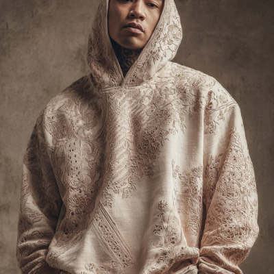 Printed Loose-fitting Sweatshirt