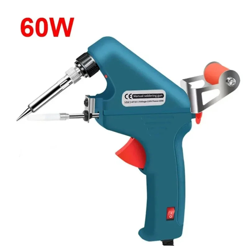 Soldering Iron Gun Welder Equipment Kit Internal Heating Welding Machine Hand-held EU 220V Electric 60W Automatic Tin Feeding