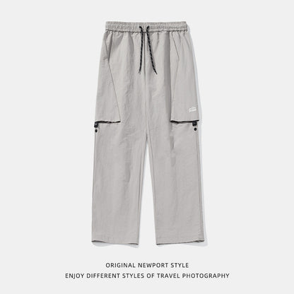 Men's Loose-leaf Split Adjustable Breathable Casual Pants